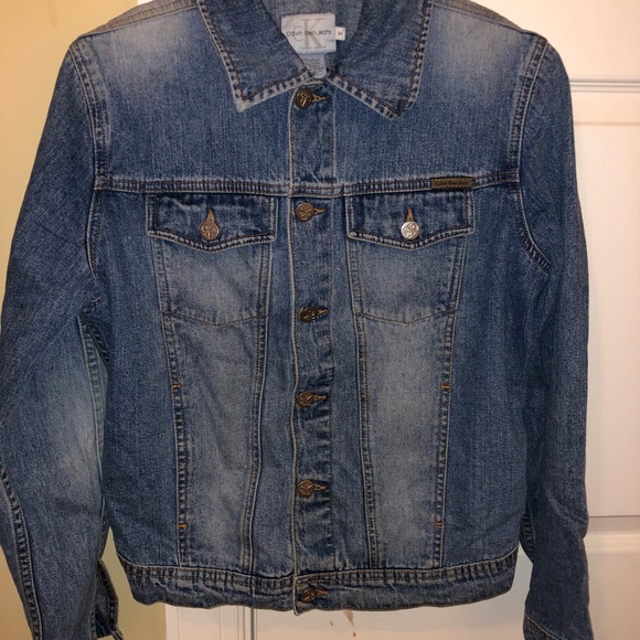 calvin klein jean jacket womens